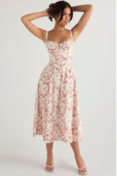 Levoire | Robe élégante à motifs floraux