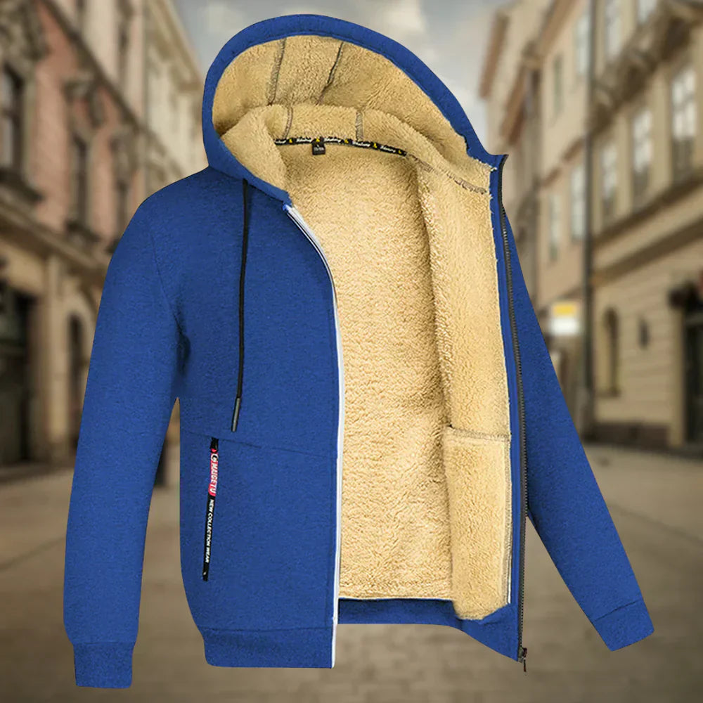 Levoire | Hoodie Fleece Homme Bleu