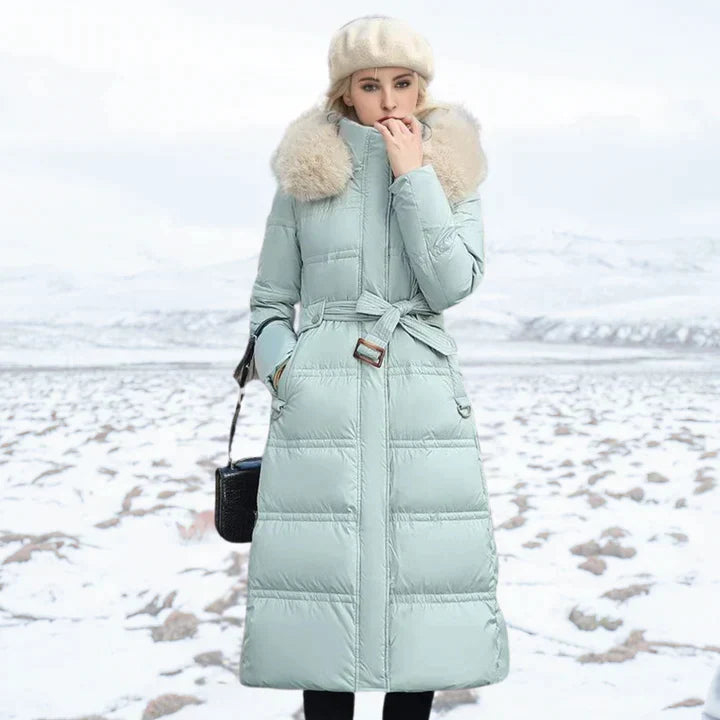 Levoire | Veste À Capuche En Fausse Fourrure À Manches Longues Avec Poches Bleu