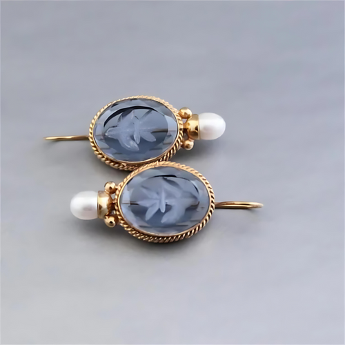 Levoire | Collection De Vin Cameo Boucles D'Oreilles Finition Perle