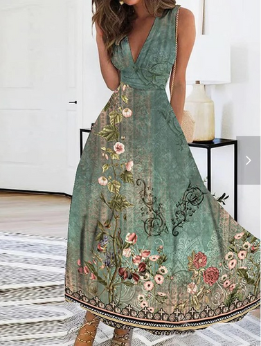 Levoire | Robe Maxi Vert Floral
