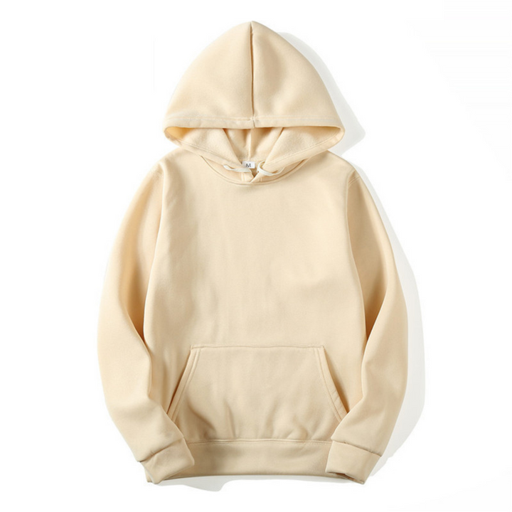 Levoire | Rento Manches Longues Sweat À Capuche Ample Avec Poches Beige
