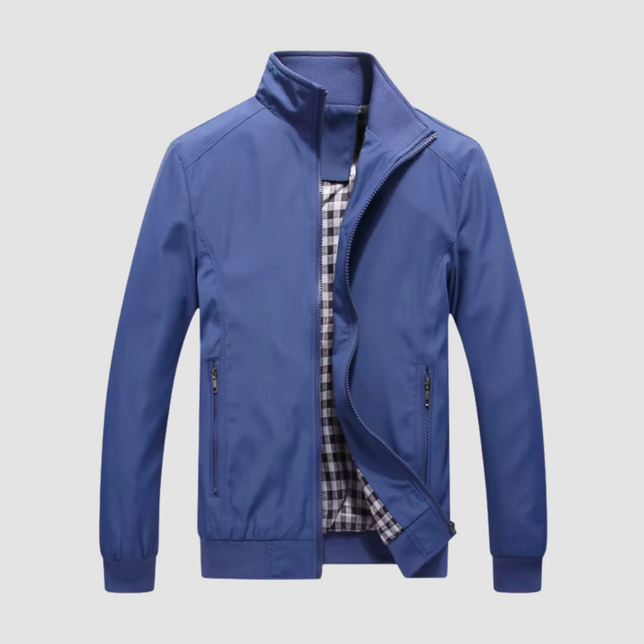 Levoire | Veste Bomber Avec Poches Pour Hommes Bleu