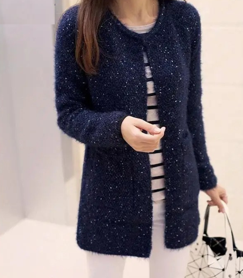 Levoire | Gilet Femme Avec Devant Ouvert Et Poches Avant Bleu foncé