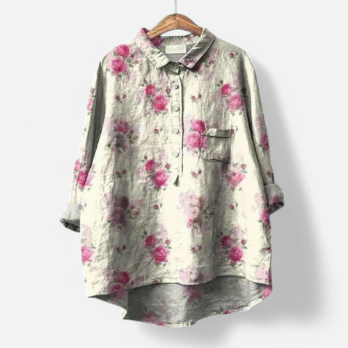 Levoire | Chemisier Élégant Avec Motif Floral Et Une Touche De Grâce