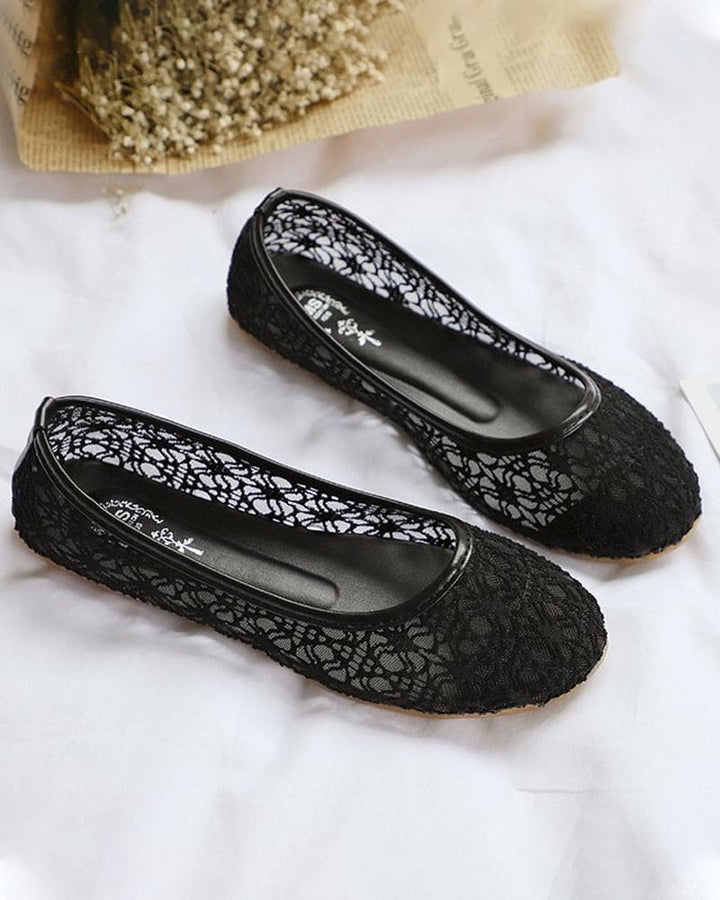 Levoire | Chaussures À Semelle Plate, Bout Rond Et Mesh