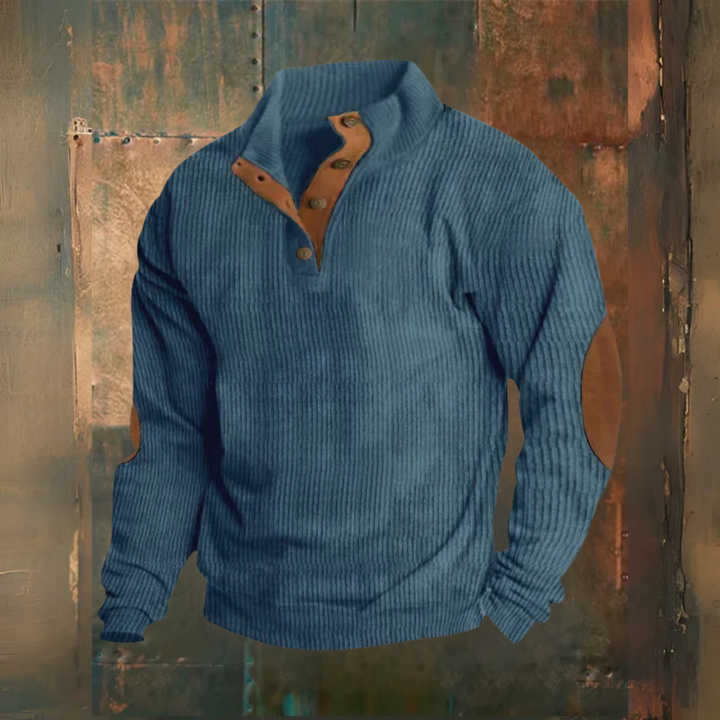 Levoire | Pull Avec Col À Agrafe Bleu