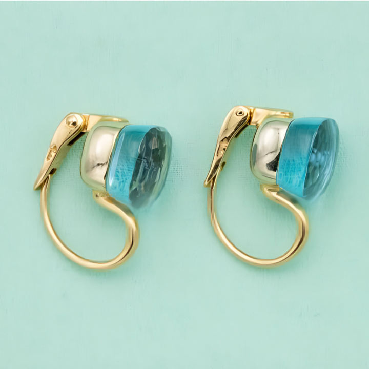 Levoire | Boucles D'Oreilles Goutte De Déclaration Bleues