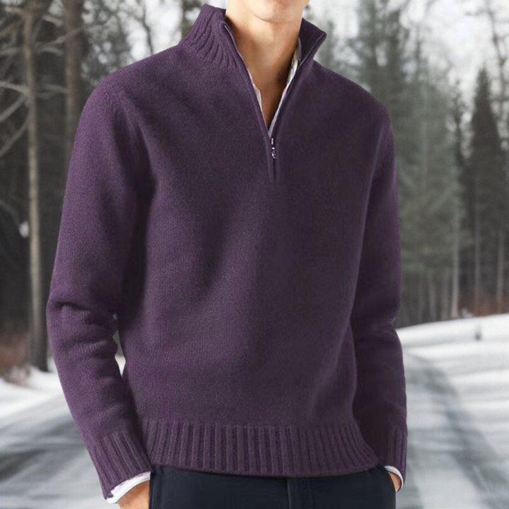 Levoire | Chaud Tricot Pull FR Hommes Lilas