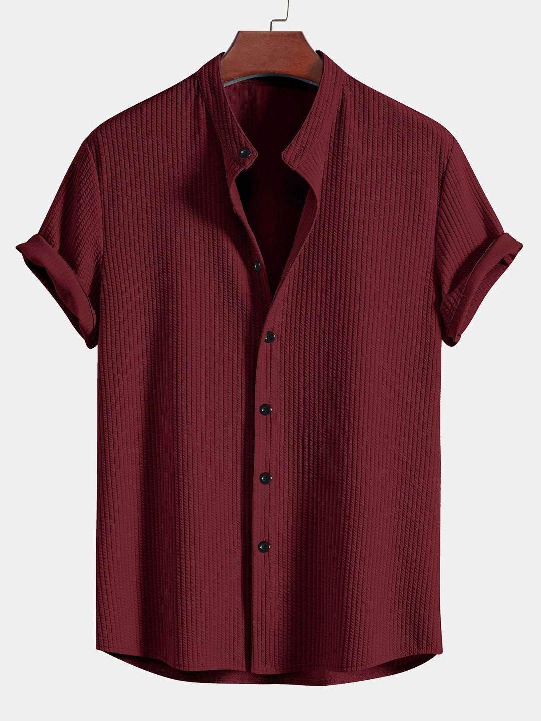 Levoire | Blouse Courte Côtelée Coupe Muscle Rouge
