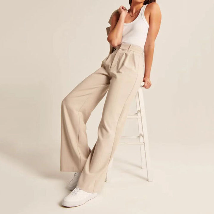 Levoire | Pantalon À Jambes Larges Beige
