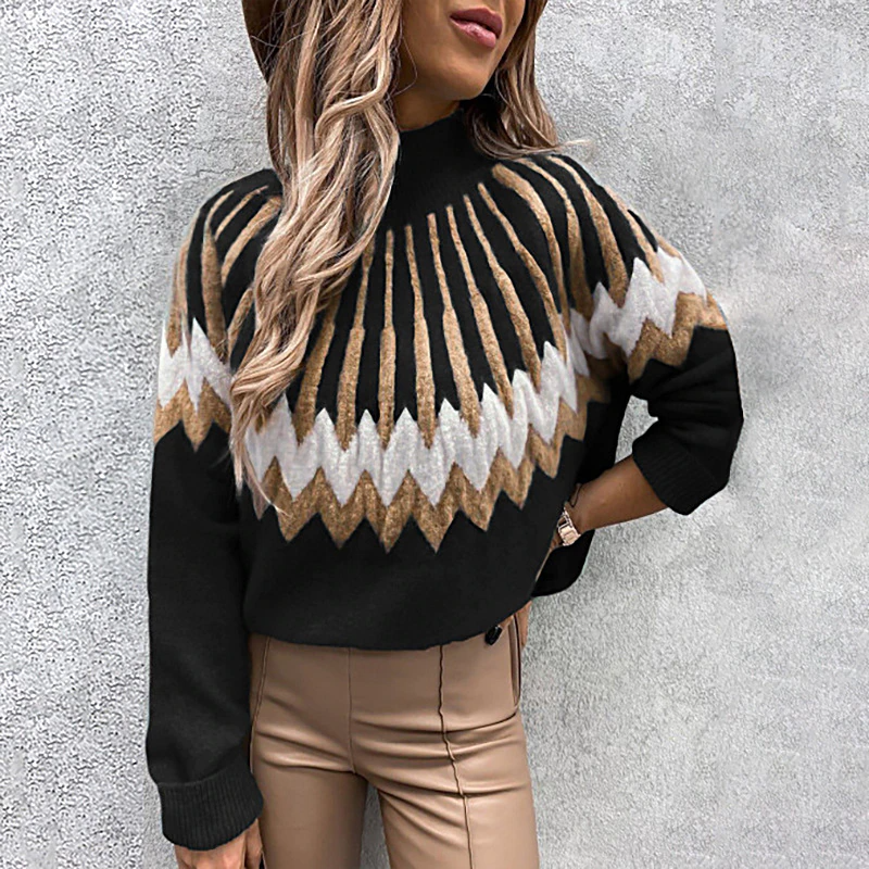 Levoire | Pull Premium Doux Grande Taille Pour Femmes Noir
