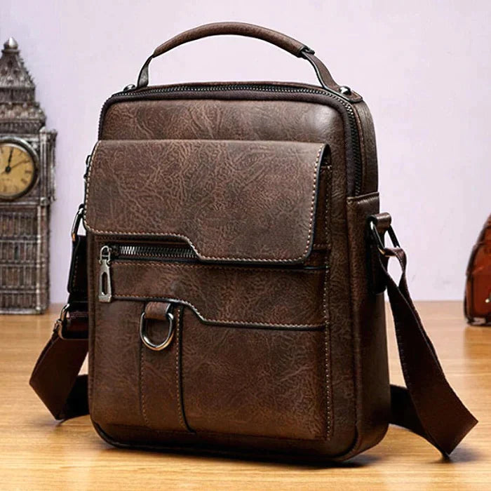 Levoire | Sac Bandoulière Cuir Élégant brun foncé