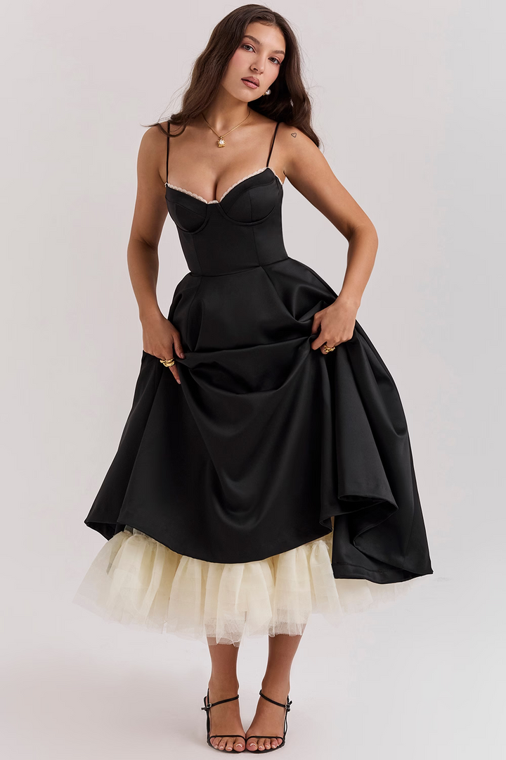 Levoire | Robe En A Luxueuse À Bretelles Spaghetti Pour Femmes