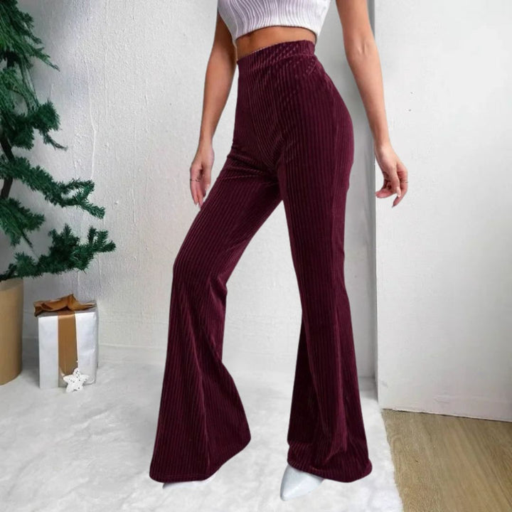 Levoire | Pantalons Évasés En Velours Pour Femmes