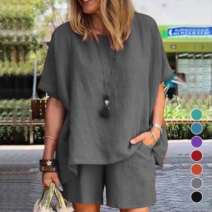 Levoire | Ensemble de t-shirts décontractés élégants Gris