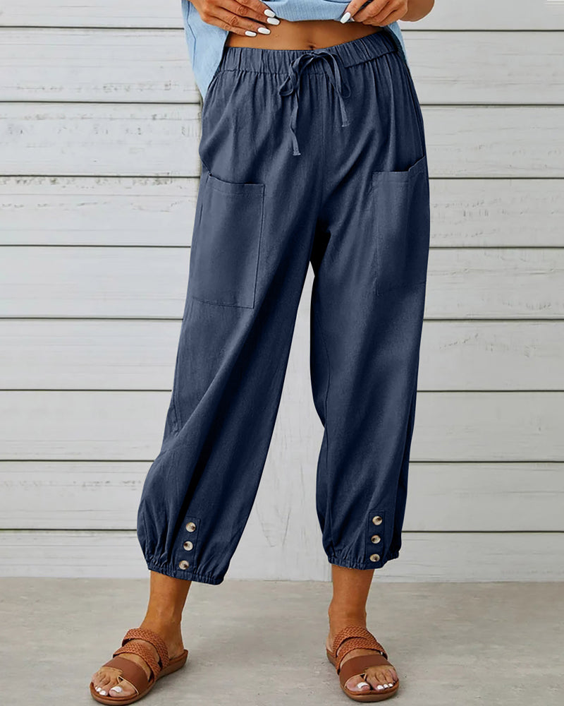 Levoire | Pantalon Tendance Et Confortable Marine Bleu