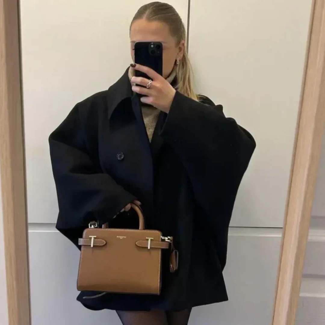 Levoire | Cape Surdimensionnée Pour Femmes Noir