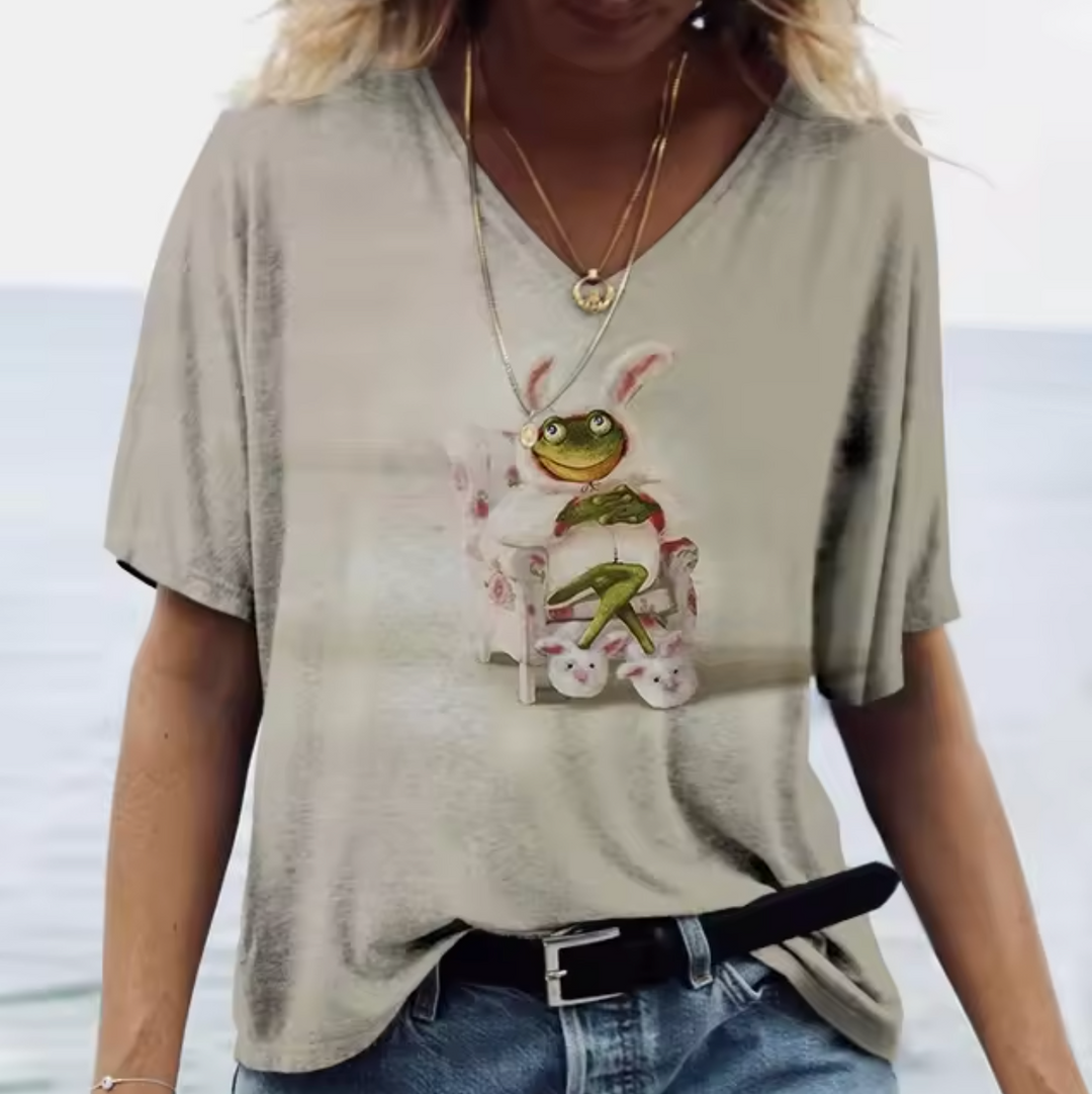 Levoire | T-Shirts En Couleurs Avec Imprimé De Lapin Couleur 8