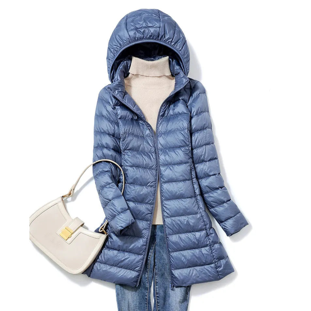 Levoire | Doudoune Pour Femmes Longue Bleu
