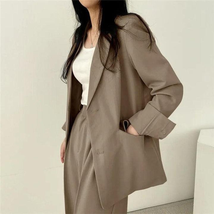 Levoire | Sur Mesure Blazer Et Pantalons Droits Set Pour Femmes