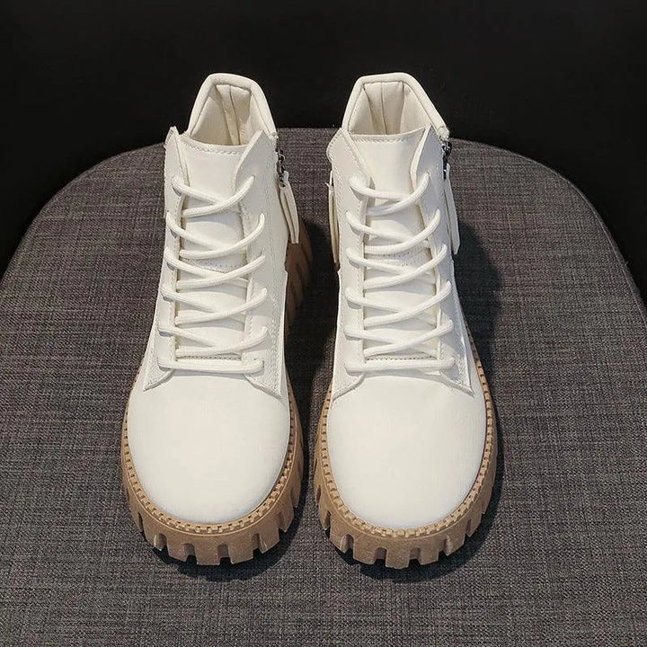 Levoire | Bottes à plateforme haute Korkokenkä pour femmes Beige