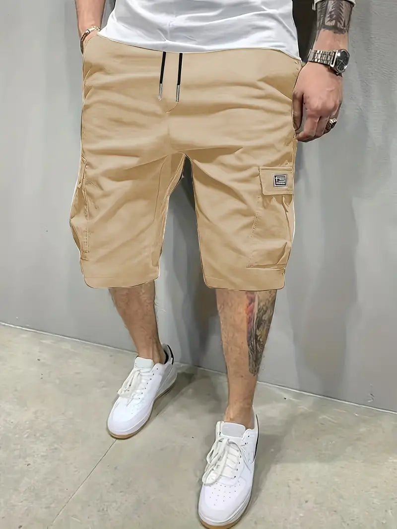 Levoire | Pantalons Cargo Courts Avec Cordon Et Poches Khaki