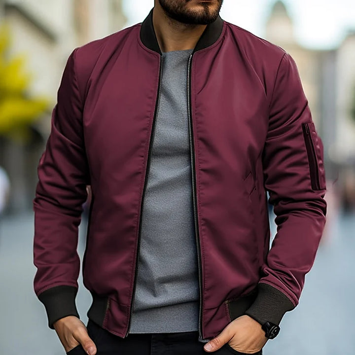 Levoire | Veste Bomber Élégante Rouge