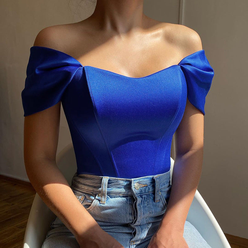 Levoire | Débardeur Motebar Sans Manches Avec Motif De Chair De Poisson Bleu