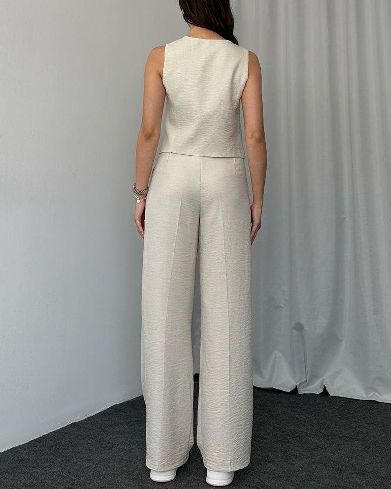 Levoire | Ensemble Sans Manches Avec Pantalon