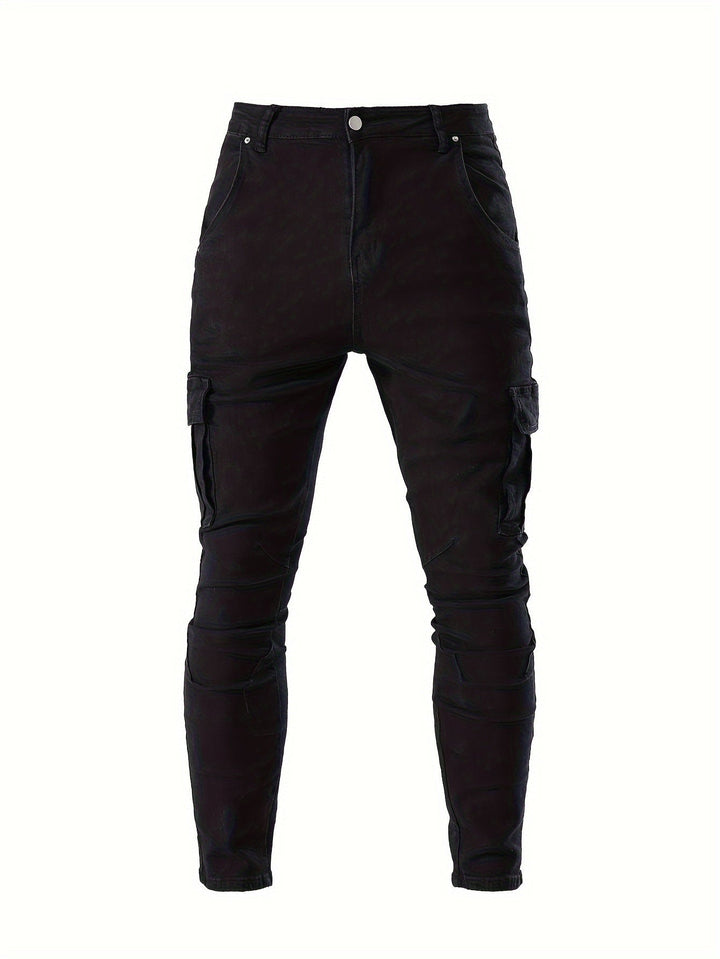 Levoire | Renno Skinny Jeans Avec Poches À Rabat Style Urbain