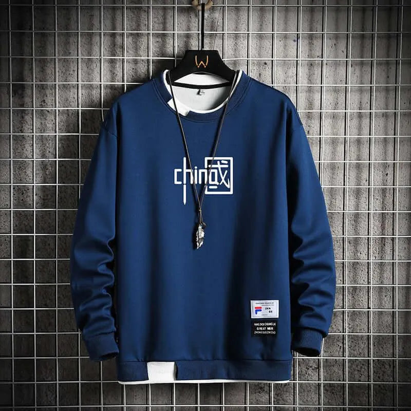 Levoire | Pull décontracté pour hommes Bleu