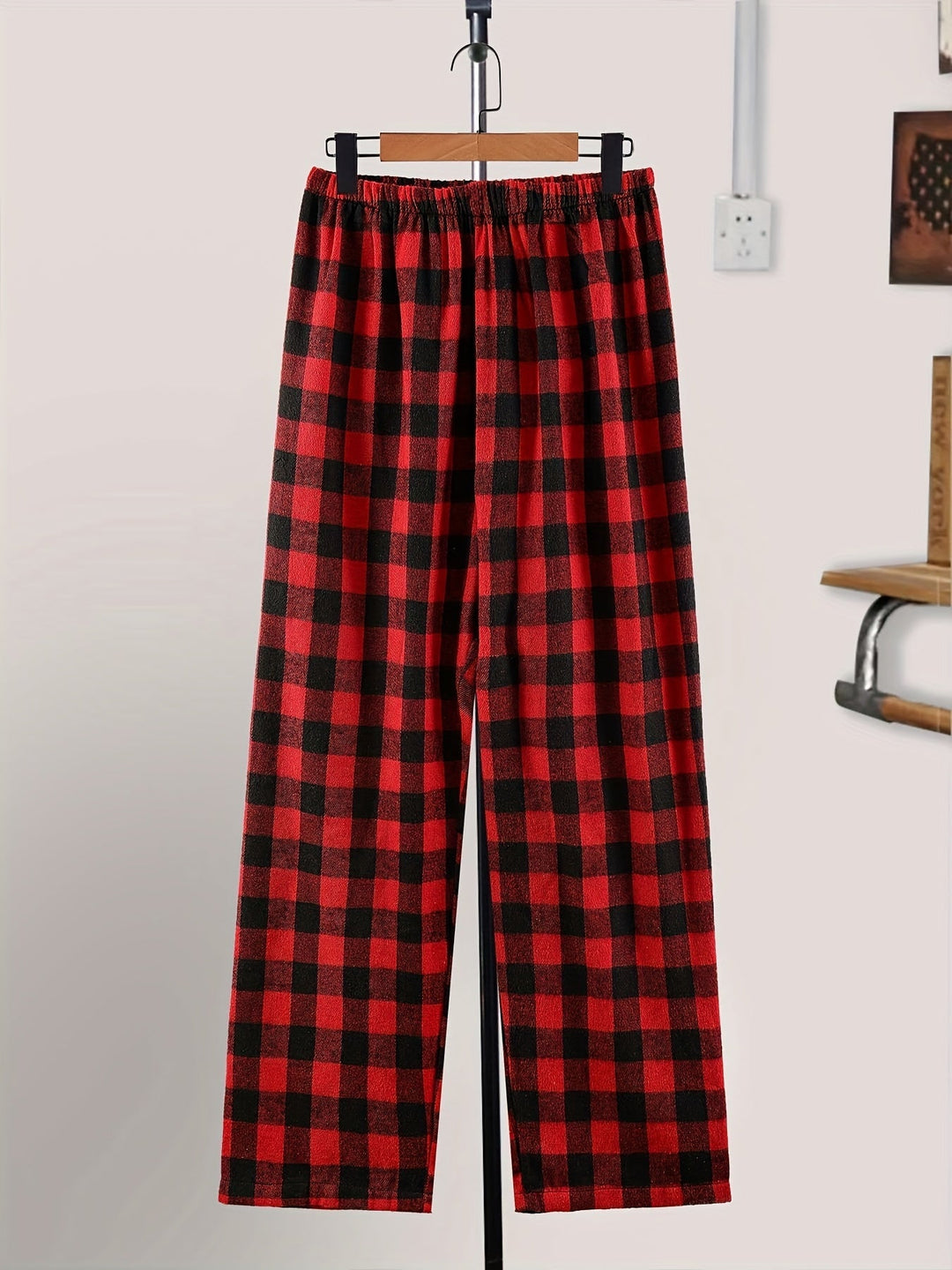 Levoire | Pantalons De Pyjama À Carreaux Rouges Et Noirs