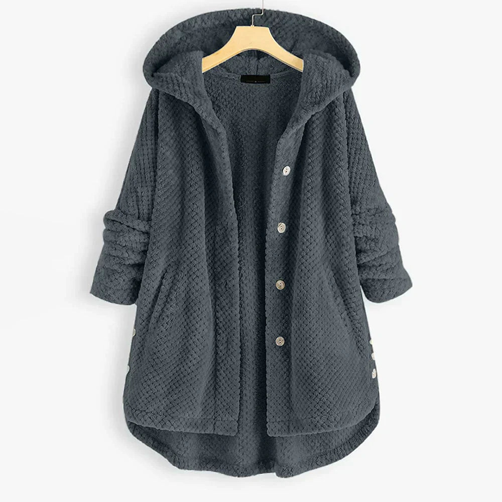 Levoire | Manteau En Tricot Avec Capuche Gris