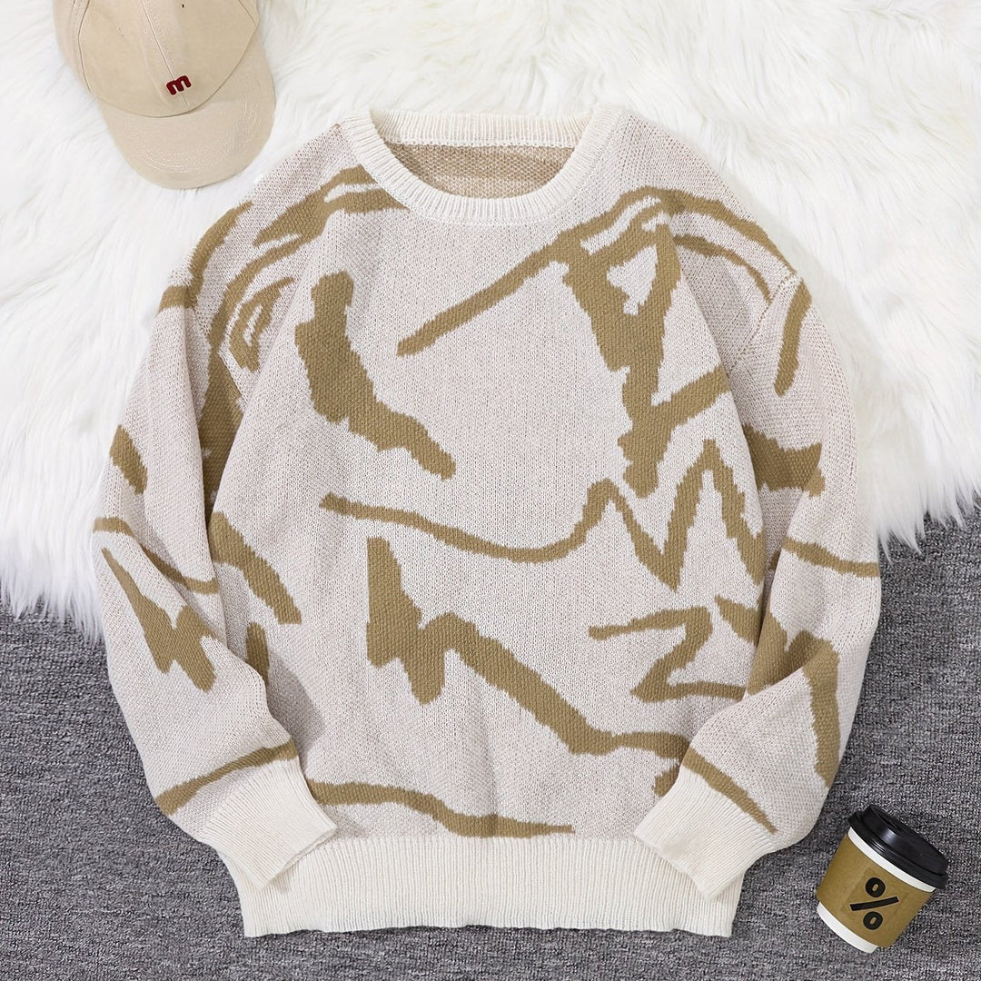 Levoire | Pull Homme Stylé Avec Impression Graffiti