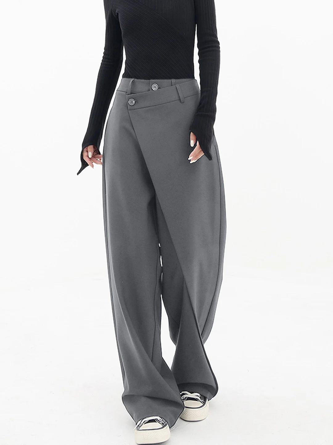 Levoire | Pantalon ample asymétrique Gris