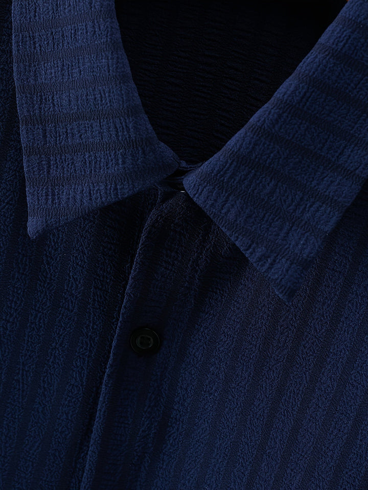 Levoire | Chemise Rayée À Revers Et Shorts Coordonnés