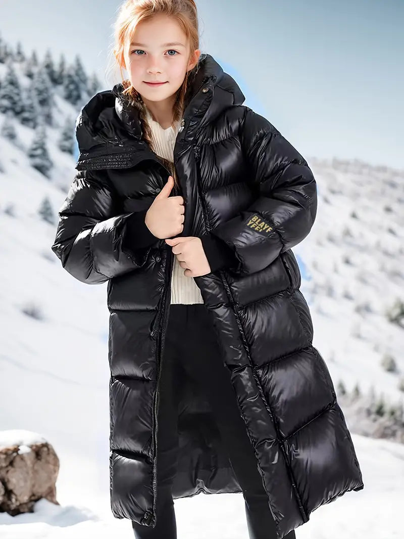 Avriane | Manteau matelassé plus long avec capuche pour fille Emma