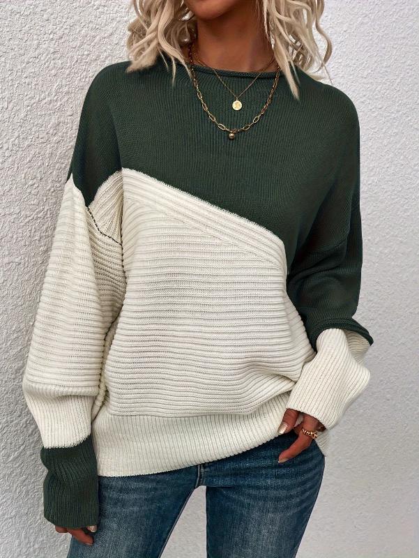 Levoire | Sweater En Maille Bicolore Élégante