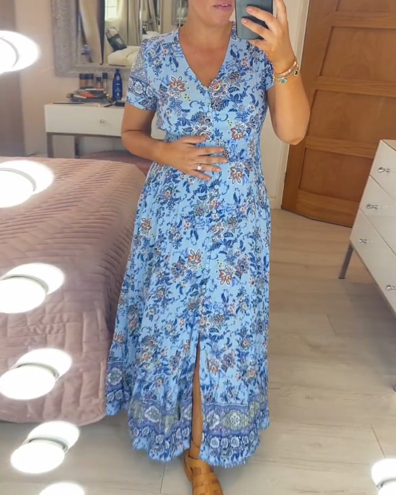 Levoire | Avec Motif Floral Et En V Coup