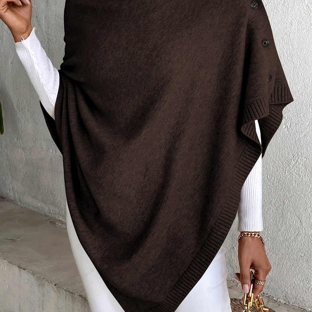 Levoire | Non Combiné Cape Tricoté Couleur café