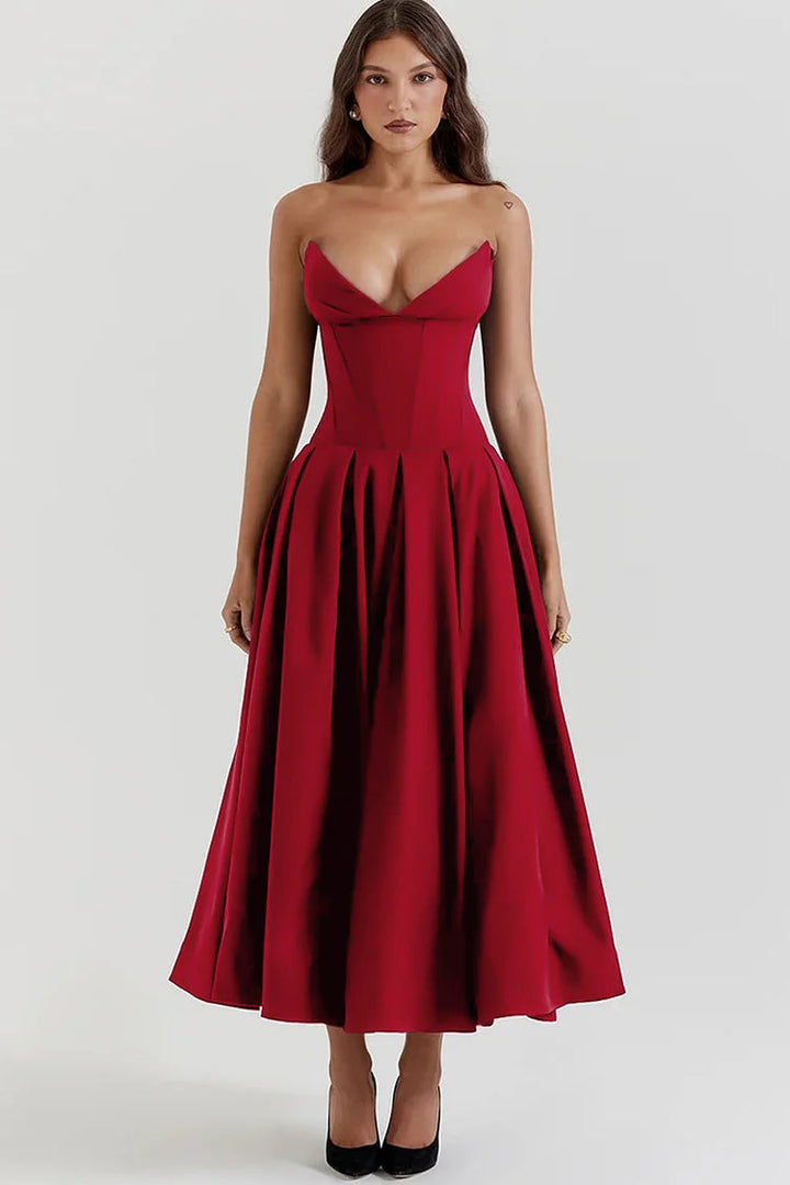 Levoire | Robe Sans Bretelles pour Femme Rot