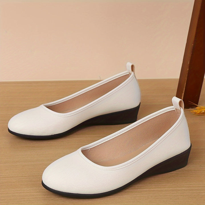 Levoire | Classiques Ballerines Blanches Avec Motif Croisé Doré