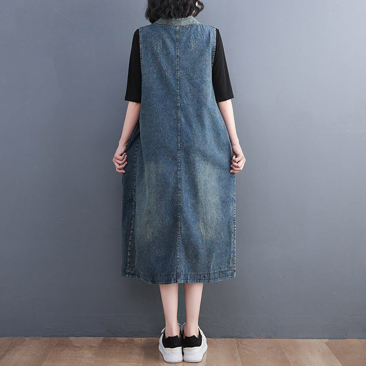 Levoire | Robe En Jean Avec Fermeture À Boutons Continue