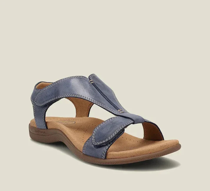 Levoire | Été 2023 Chaussures En Cuir Avec Sandales Réglables Bleu