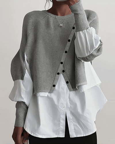 Levoire | Chemise À Manches Longues Patchwork