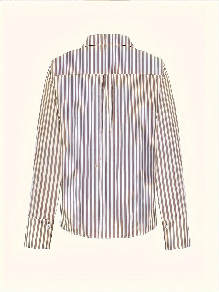 Levoire | Renon Rayé Blouse À Manches Longues Et Col