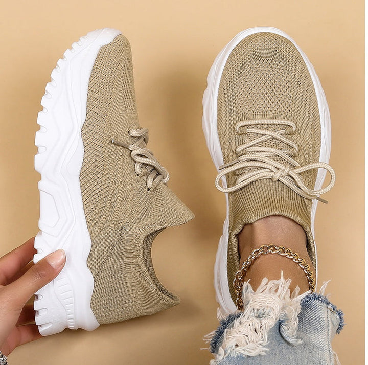 Levoire | Léger Zip Anti-Glisse Respirant Durable Chaussures En Filet Beige