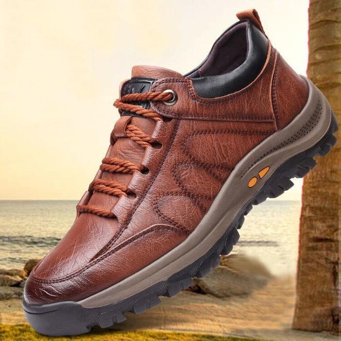Levoire | Chaussures orthopédiques à lacets antidérapantes Marron
