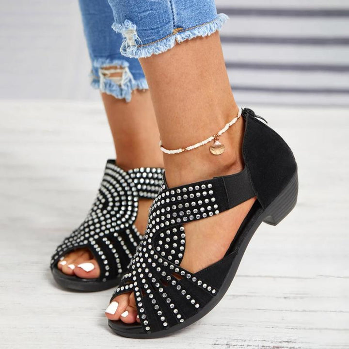 Levoire | À Bout Ouvert Ornées De Strass Noir